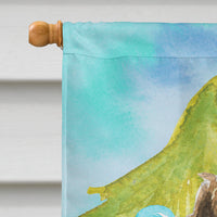 Christmas Tree Cairn Terrier Flag Canvas House Size CK1883CHF