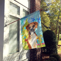 Christmas Tree Boxer Flag Canvas House Size CK1884CHF