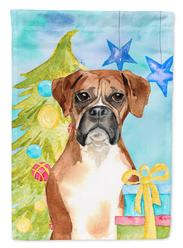 Christmas Tree Boxer Flag Garden Size CK1884GF