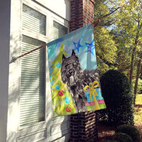Christmas Tree Bouvier des Flandres Flag Canvas House Size CK1885CHF