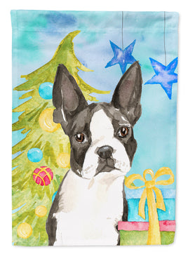 Christmas Tree Boston Terrier Flag Garden Size CK1886GF