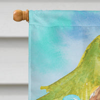 Christmas Tree Bloodhound Flag Canvas House Size CK1887CHF