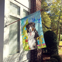 Christmas Tree Bernese Mountain Dog Flag Canvas House Size CK1889CHF