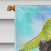 Christmas Tree Bernese Mountain Dog Flag Canvas House Size CK1889CHF