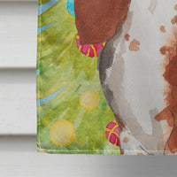 Christmas Tree Basset Hound Flag Canvas House Size CK1890CHF