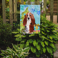 Christmas Tree Basset Hound Flag Garden Size CK1890GF