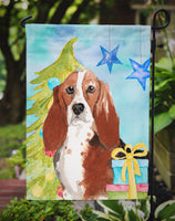 Christmas Tree Basset Hound Flag Garden Size CK1890GF