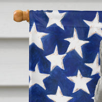 British Shorthair American Flag Flag Canvas House Size CK3033CHF