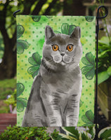 British Shorthair Shamrock Flag Garden Size CK3063GF