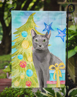 Blue Russian Christmas Presents Flag Garden Size CK3121GF