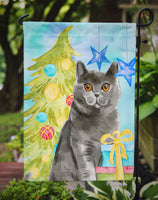 British Shorthair Christmas Presents Flag Garden Size CK3123GF