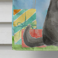 British Shorthair Happy Birthday Flag Canvas House Size CK3168CHF