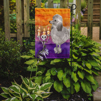Halloween Silver Poodle Flag Garden Size CK3219GF