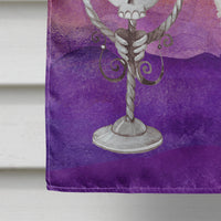 Halloween Silver Poodle Flag Canvas House Size CK3220CHF