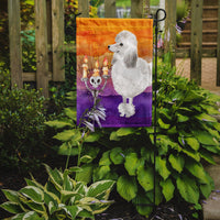 Halloween Silver Poodle Flag Garden Size CK3220GF