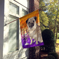 Halloween Pug Flag Canvas House Size CK3225CHF