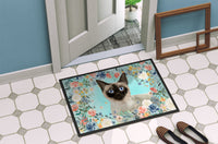 Siamese Spring Flowers Indoor or Outdoor Mat 18x27 CK3398MAT