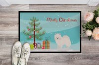 American Eskimo Christmas Tree Indoor or Outdoor Mat 18x27 CK3441MAT