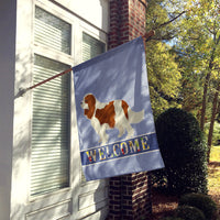 Cavalier Spaniel Welcome Flag Canvas House Size CK3588CHF