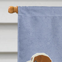 Cavalier Spaniel Welcome Flag Canvas House Size CK3588CHF