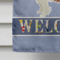 Cavalier Spaniel Welcome Flag Canvas House Size CK3588CHF