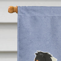 Collie Welcome Flag Canvas House Size CK3591CHF