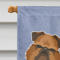 Brussels Griffon Welcome Flag Canvas House Size CK3603CHF
