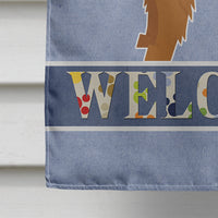 Brussels Griffon Welcome Flag Canvas House Size CK3603CHF