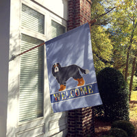 Cavalier King Charles Spaniel Tricolor Welcome Flag Canvas House Size CK3638CHF