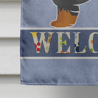 Cavalier King Charles Spaniel Tricolor Welcome Flag Canvas House Size CK3638CHF