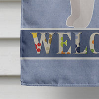 Bulldog, English Bulldog Welcome Flag Canvas House Size CK3645CHF