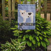 Bulldog, English Bulldog Welcome Flag Garden Size CK3645GF