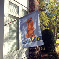 Brussels Griffon Welcome Flag Canvas House Size CK3686CHF