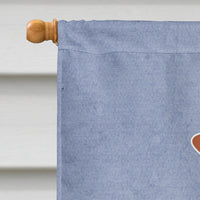 Brussels Griffon Welcome Flag Canvas House Size CK3686CHF