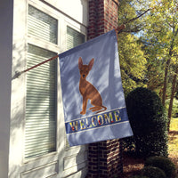 Brown Prague Ratter Welcome Flag Canvas House Size CK3700CHF