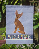 Brown Prague Ratter Welcome Flag Garden Size CK3700GF