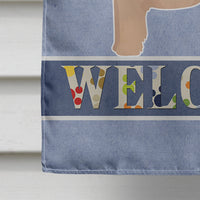 Bichpoo Welcome Flag Canvas House Size CK3712CHF