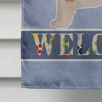 Corgi Husky Mix Welcome Flag Canvas House Size CK3730CHF