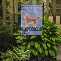 Corgi Husky Mix Welcome Flag Garden Size CK3730GF