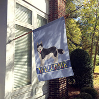 Corgi Husky Mix #2 Welcome Flag Canvas House Size CK3731CHF
