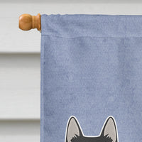 Corgi Husky Mix #2 Welcome Flag Canvas House Size CK3731CHF