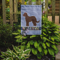 Brown Goldendoodle Welcome Flag Garden Size CK3744GF