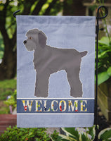 Grey Schnoodle Welcome Flag Garden Size CK3771GF