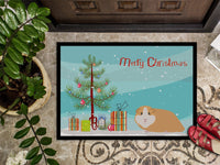 American Guinea Pig Merry Christmas Indoor or Outdoor Mat 18x27 CK4439MAT