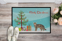 American Wirehair #1 Cat Merry Christmas Indoor or Outdoor Mat 18x27 CK4556MAT