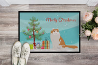 American Curl Cat Merry Christmas Indoor or Outdoor Mat 18x27 CK4741MAT