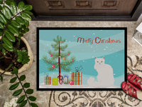 Asian Semi Longhaired Cat Merry Christmas Indoor or Outdoor Mat 18x27 CK4746MAT