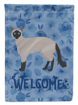 Balinese #1 Cat Welcome Flag Garden Size CK4830GF