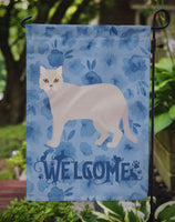 British Semi Longhair Cat Welcome Flag Garden Size CK4839GF