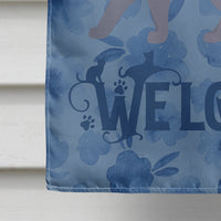 British Shorthair #1 Cat Welcome Flag Canvas House Size CK4840CHF